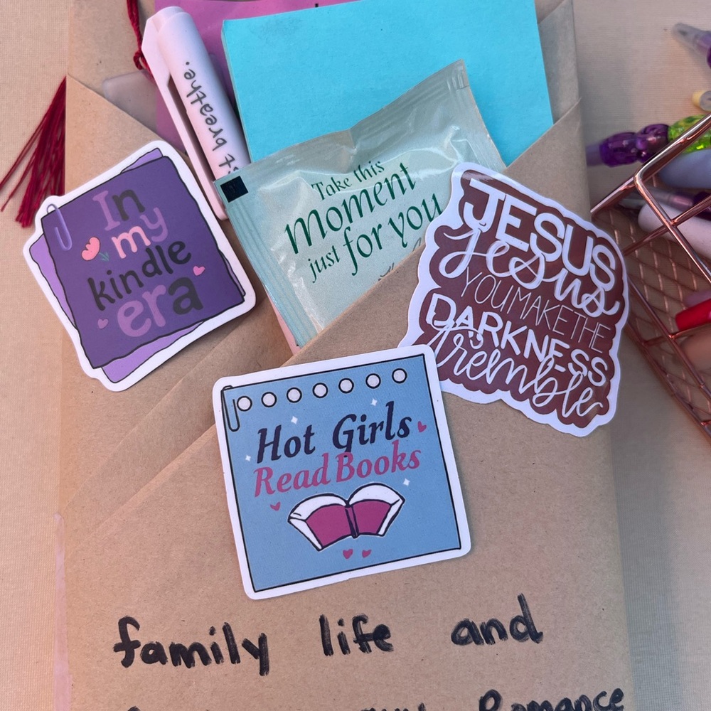 Colorful Sticker Set for Book Lovers